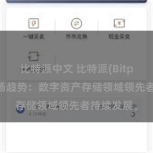 比特派中文 比特派(Bitpie)钱包市场趋势：数字资产存储领域领先者持续发展。