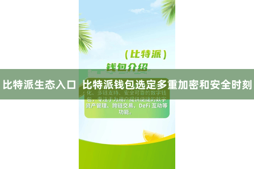 比特派生态入口  比特派钱包选定多重加密和安全时刻