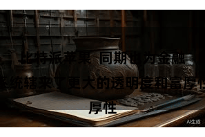 比特派苹果  同期也为金融系统辖来了更大的透明度和富厚性
